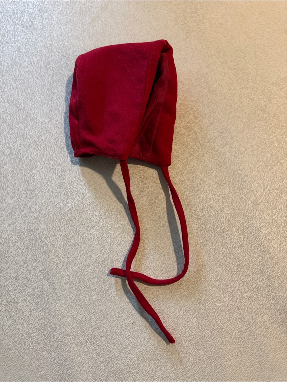 Kids Red Cotton Bonnet - Unbranded